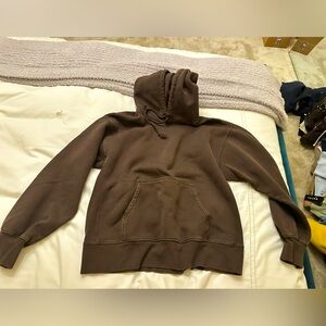 Aritzia tna brown hoodie